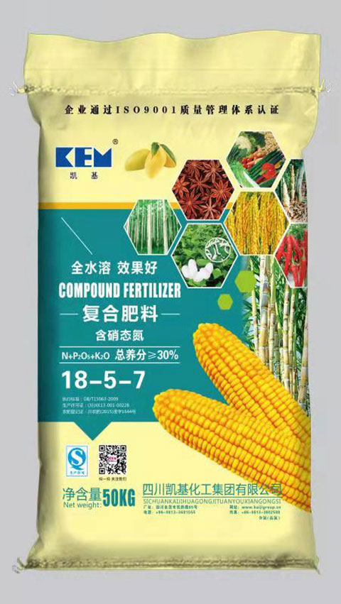 30%复合肥料18-5-7 50公斤