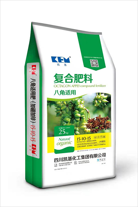 40%复合肥料(八角适用)15-10-15 25公斤